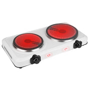 Portable dual-burner infrared electric cooktop – CJ supplier product photo 2