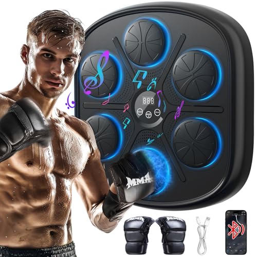 Smart Music Boxing Machine – Bluetooth LED Wall-Mounted Trainer