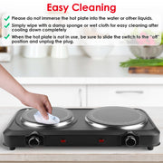 Portable dual-burner infrared electric cooktop – CJ supplier product photo 3