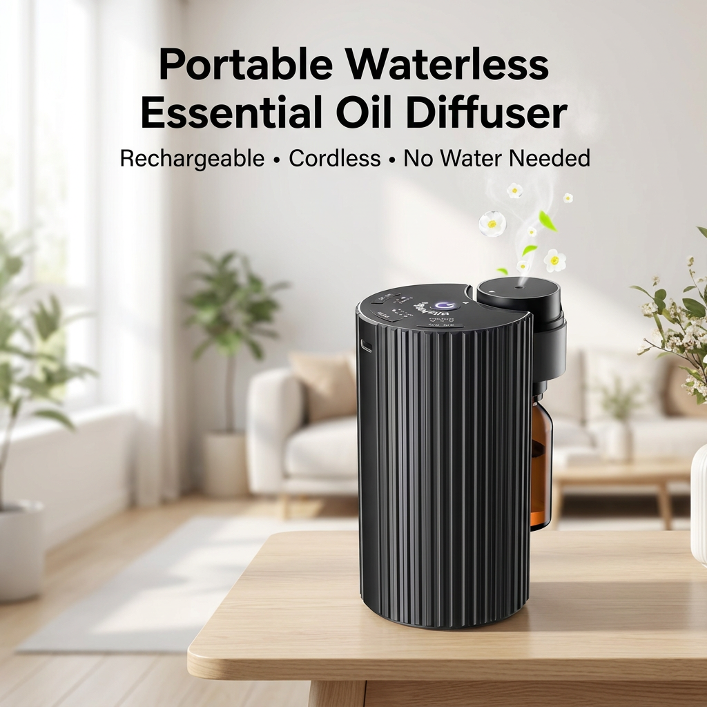 Portable waterless essential oil diffuser hero image